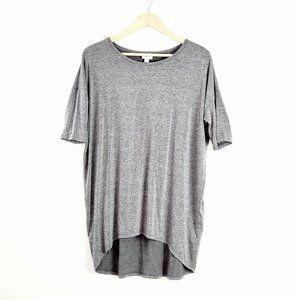 LuLaRoe // Heather Gray High-Low Tunic Tee